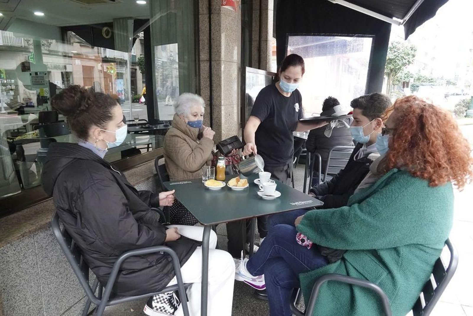 Una terraza en Vigo.