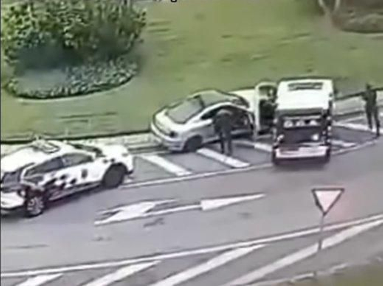 Momento de la persecución en la que el sujeto fue detenido.