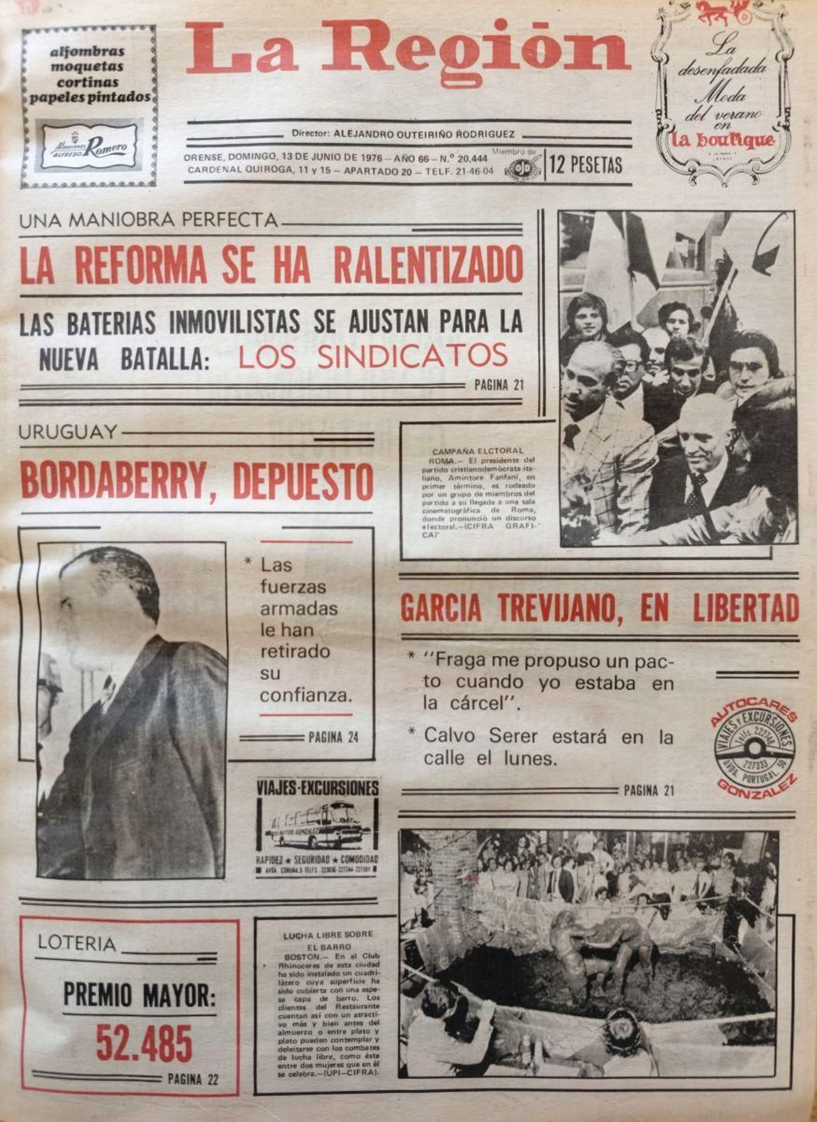 La primera 13 de junio 1976