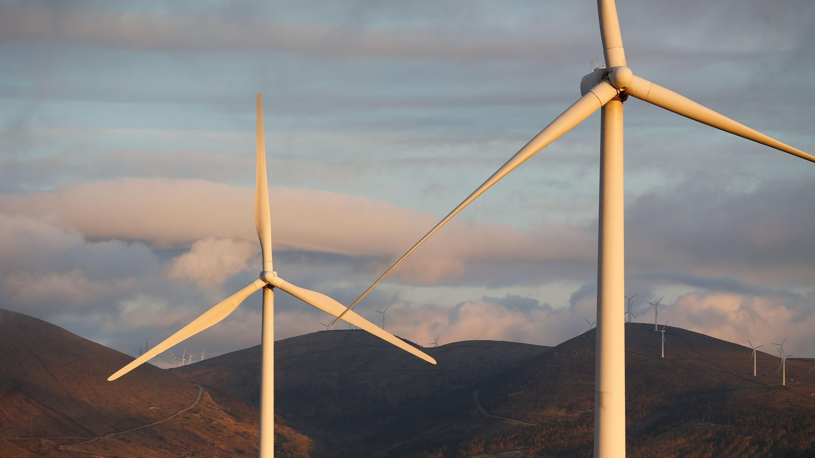 Un parque eólico en Muras, Lugo, Galicia.