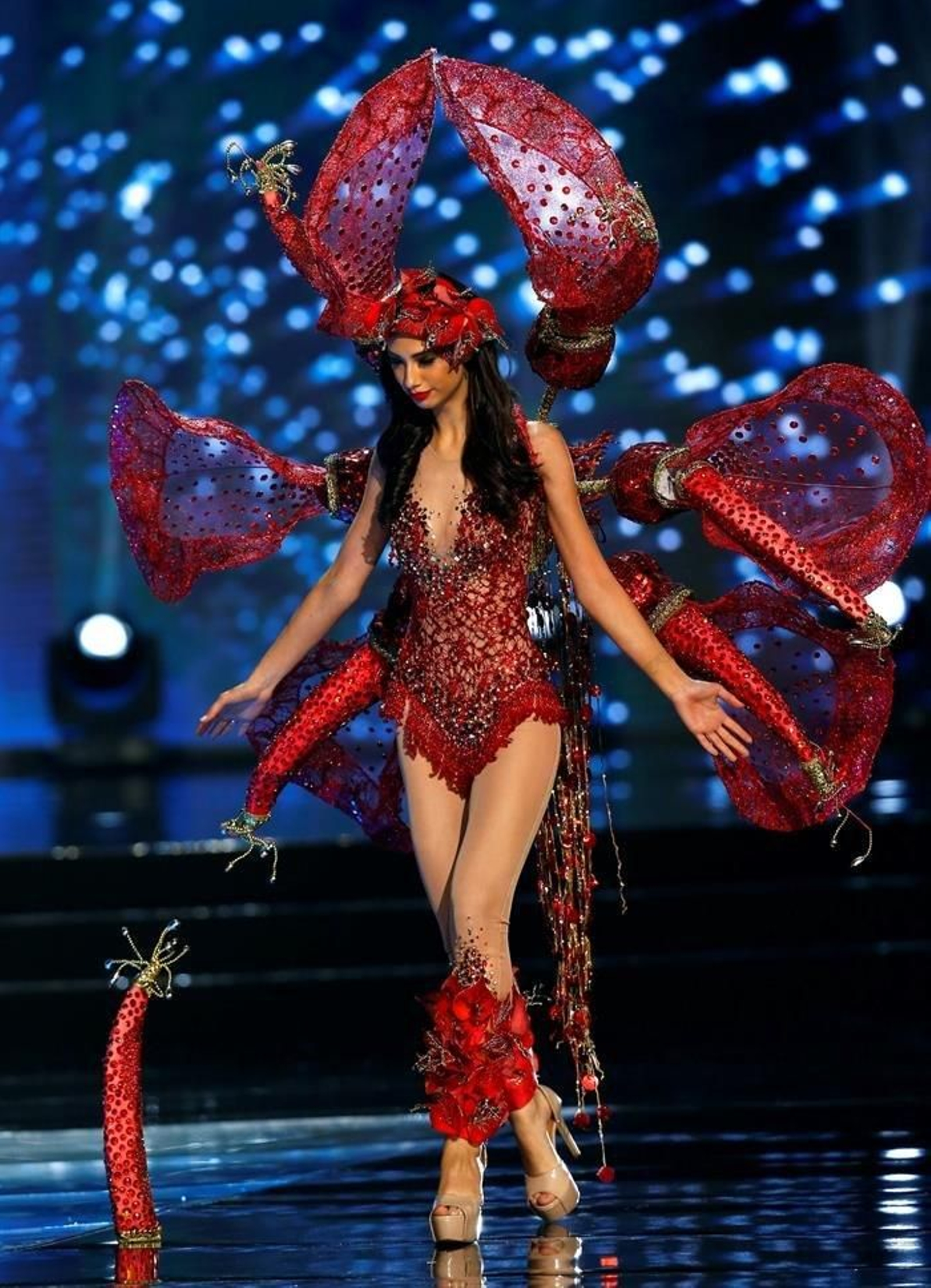 La candidata uruguaya a Miss Universo, Magdalena Cohendet