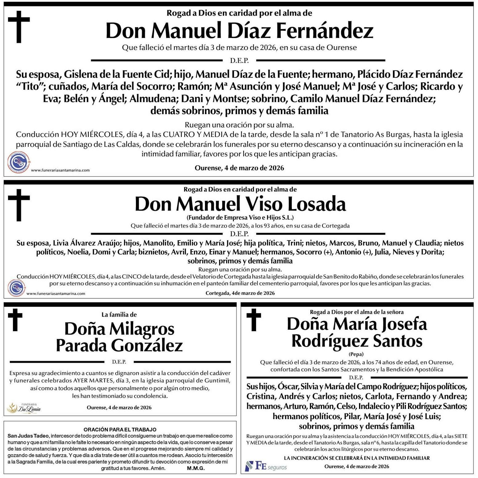 Esquelas La Región.