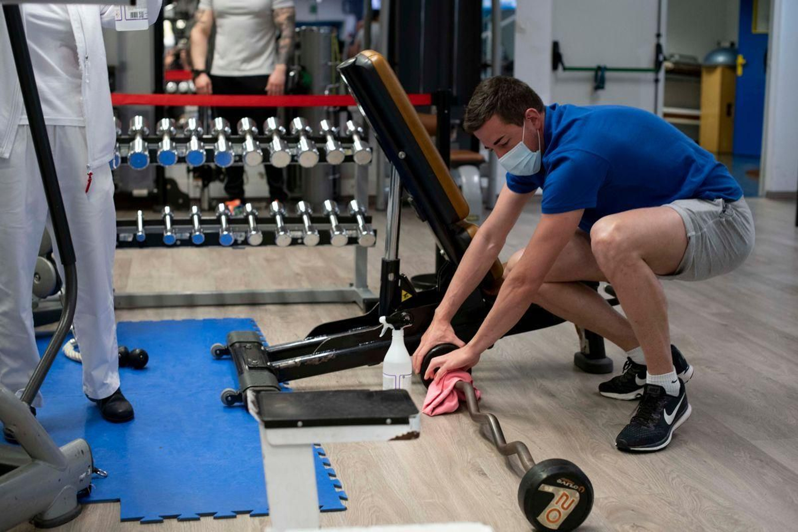 Los gimnasios intentan retomar la actividad con las restricciones del Gobierno.
Foto: Xesús Fariñas