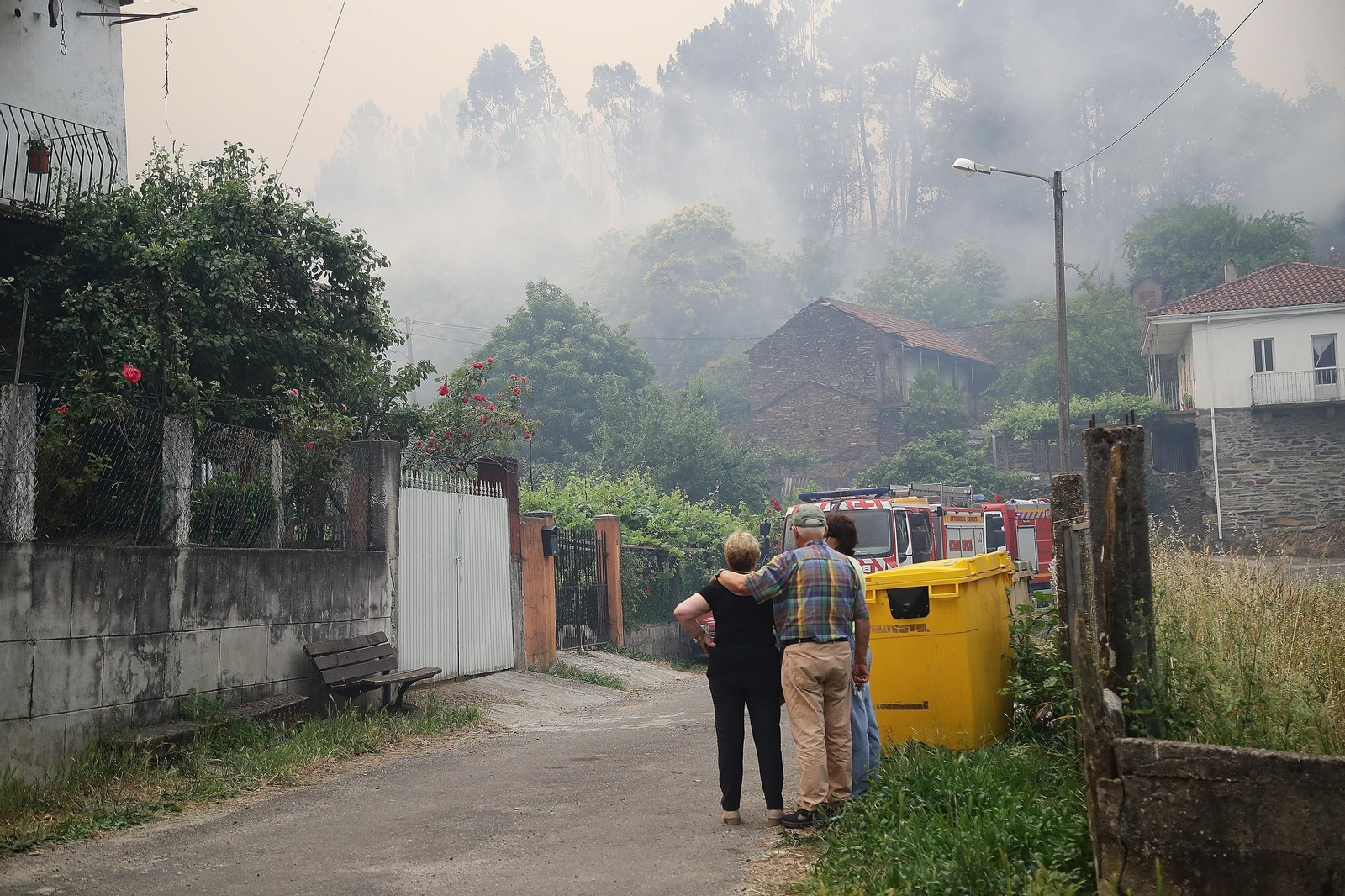 Galería | El primer gran incendio de la provincia en 2026 cerca Boborás