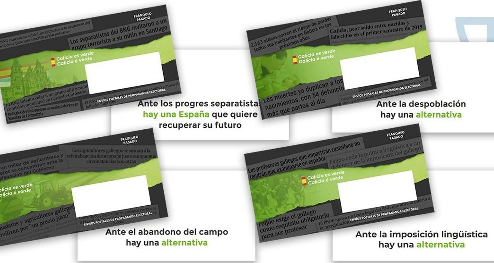 Imagen de los sobres de Vox // Vox