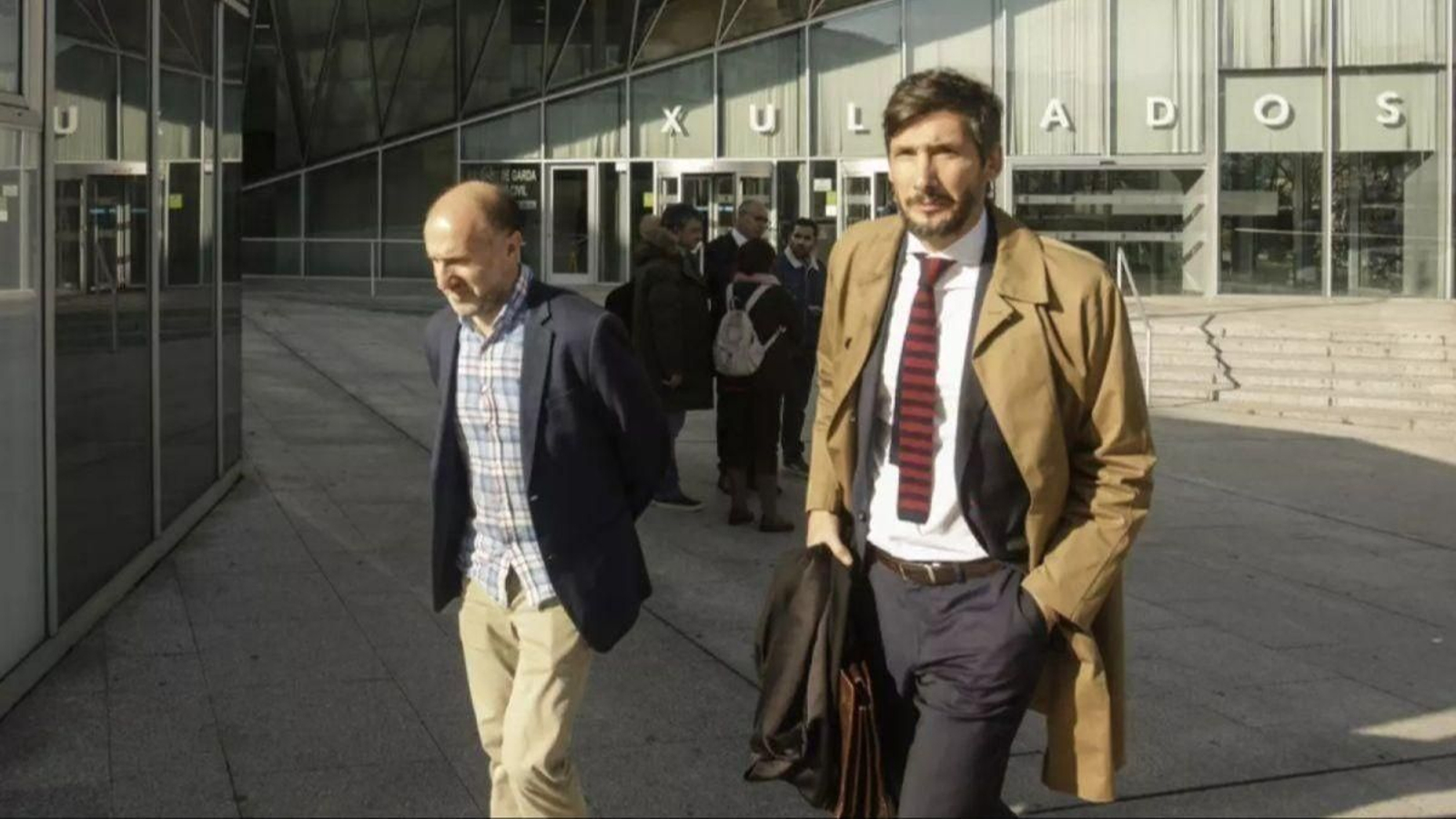 Jácome, al salir de declarar en los juzgados en otra causa.