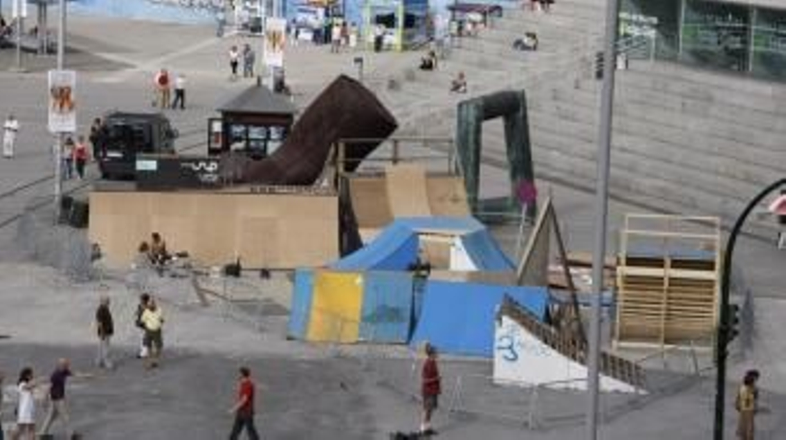 Preparativos para acoger la novena edición de O Marisquiño.