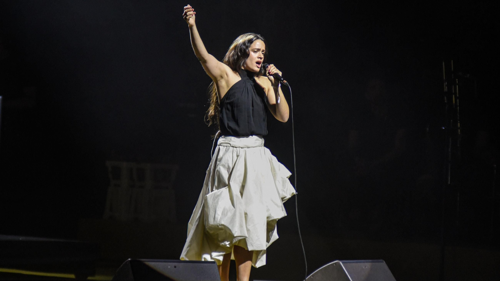 La artista Rosalía, en uno de sus conciertos de esta nueva era.