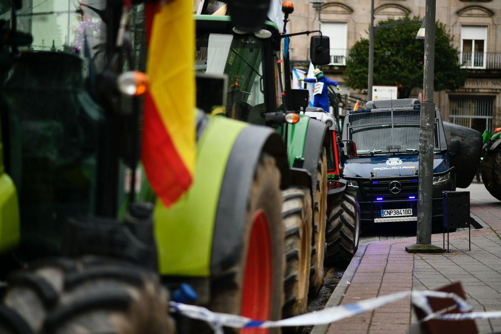 Se esperan casi 130 tractores para la jornada de hoy en Ourense