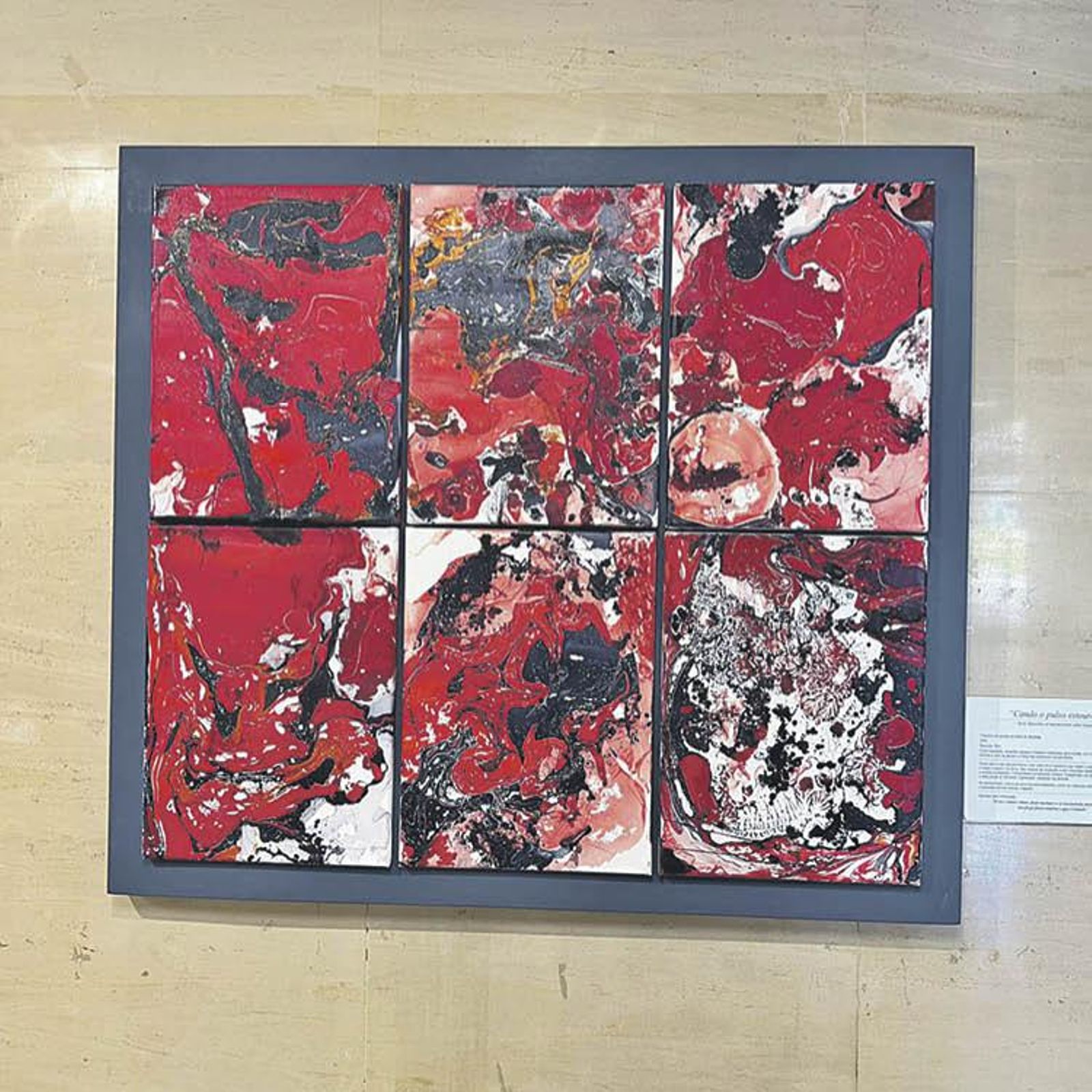  “Cando o pulso estoura”, obra que simboliza la ira.