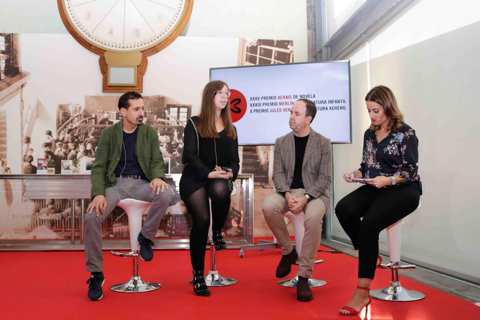 Los galardonados en los Premios Xerais 2018.