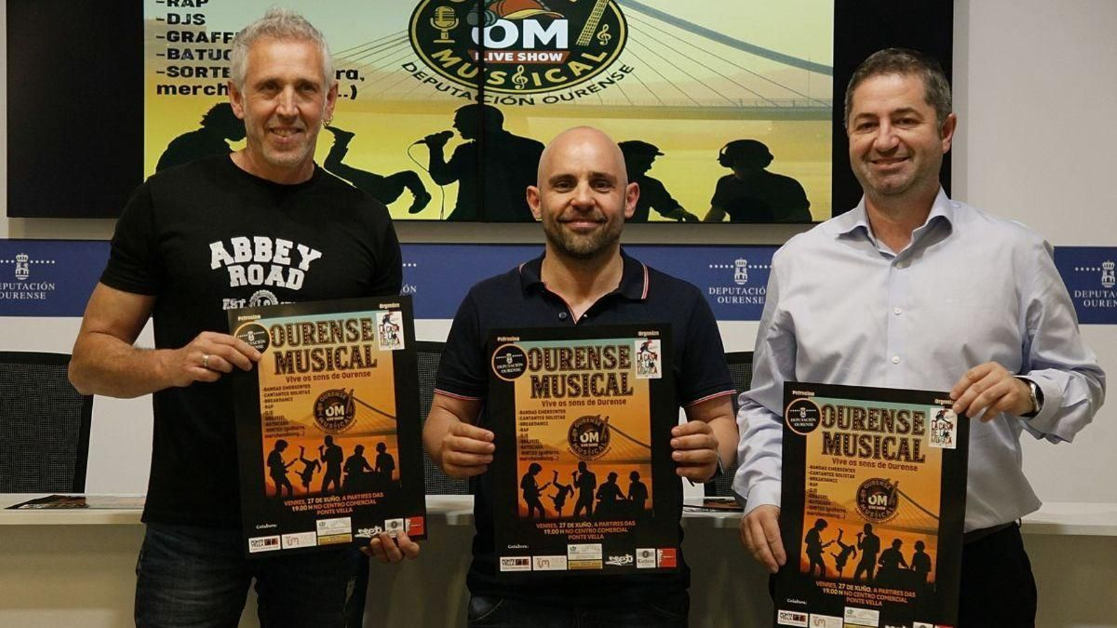 Fernando Calvo, Marcos Vázquez y Marco Vila.