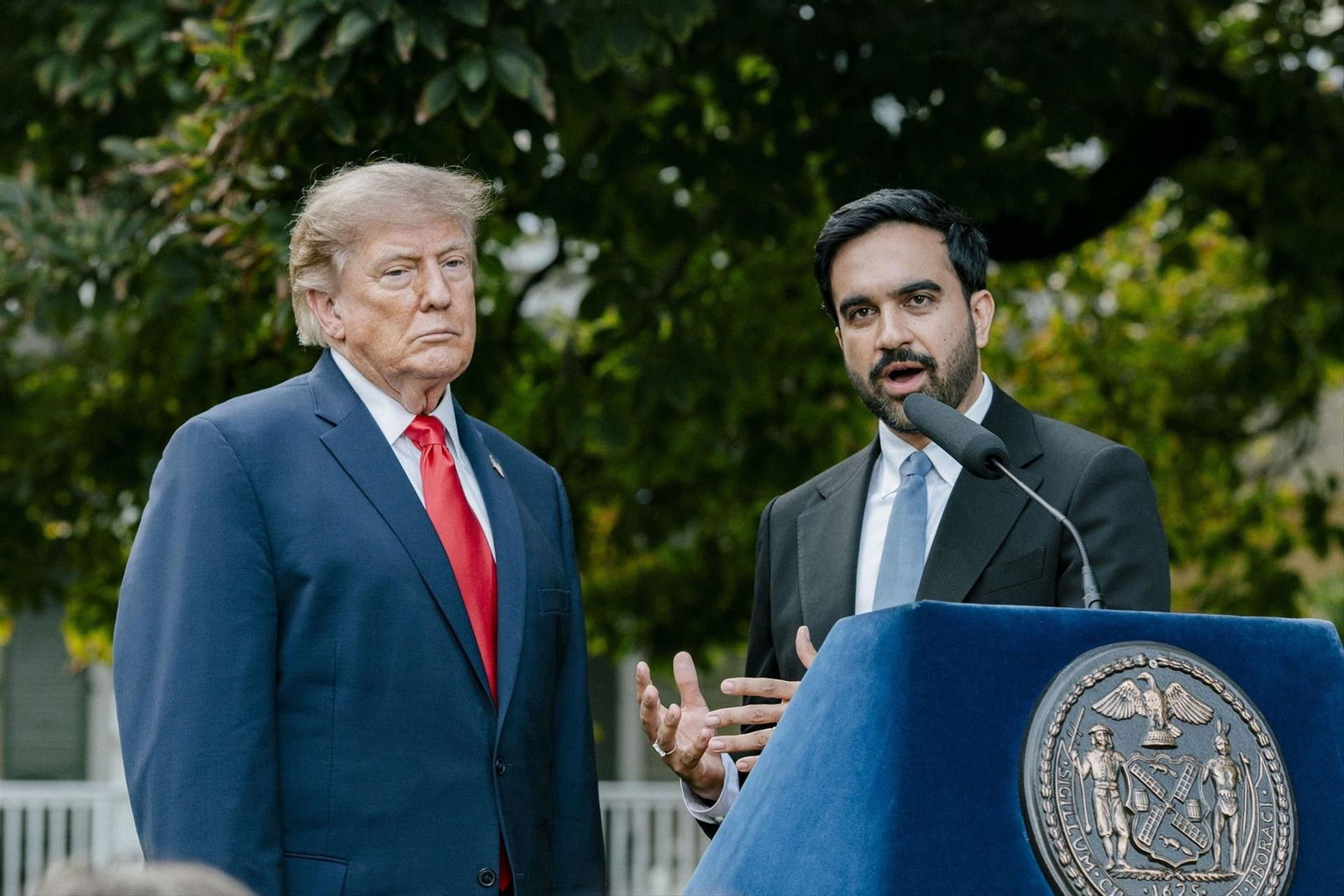 El presidente Trump con el alcalde de Nueva York, Zohran Mamdani