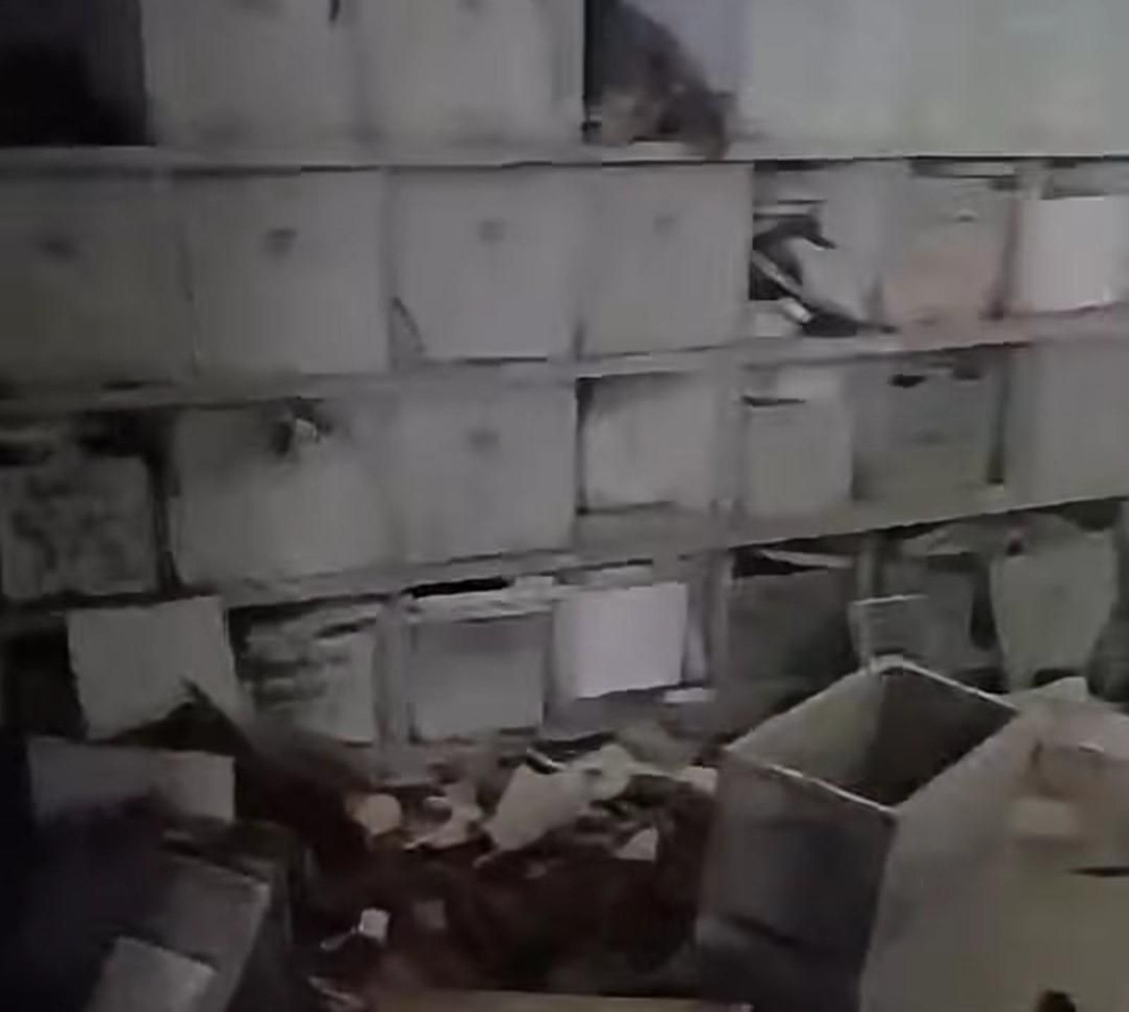 Imagen de los destrozos en el panteón de la asociación de emigrantes de Ferrol y su comarca en La Habana