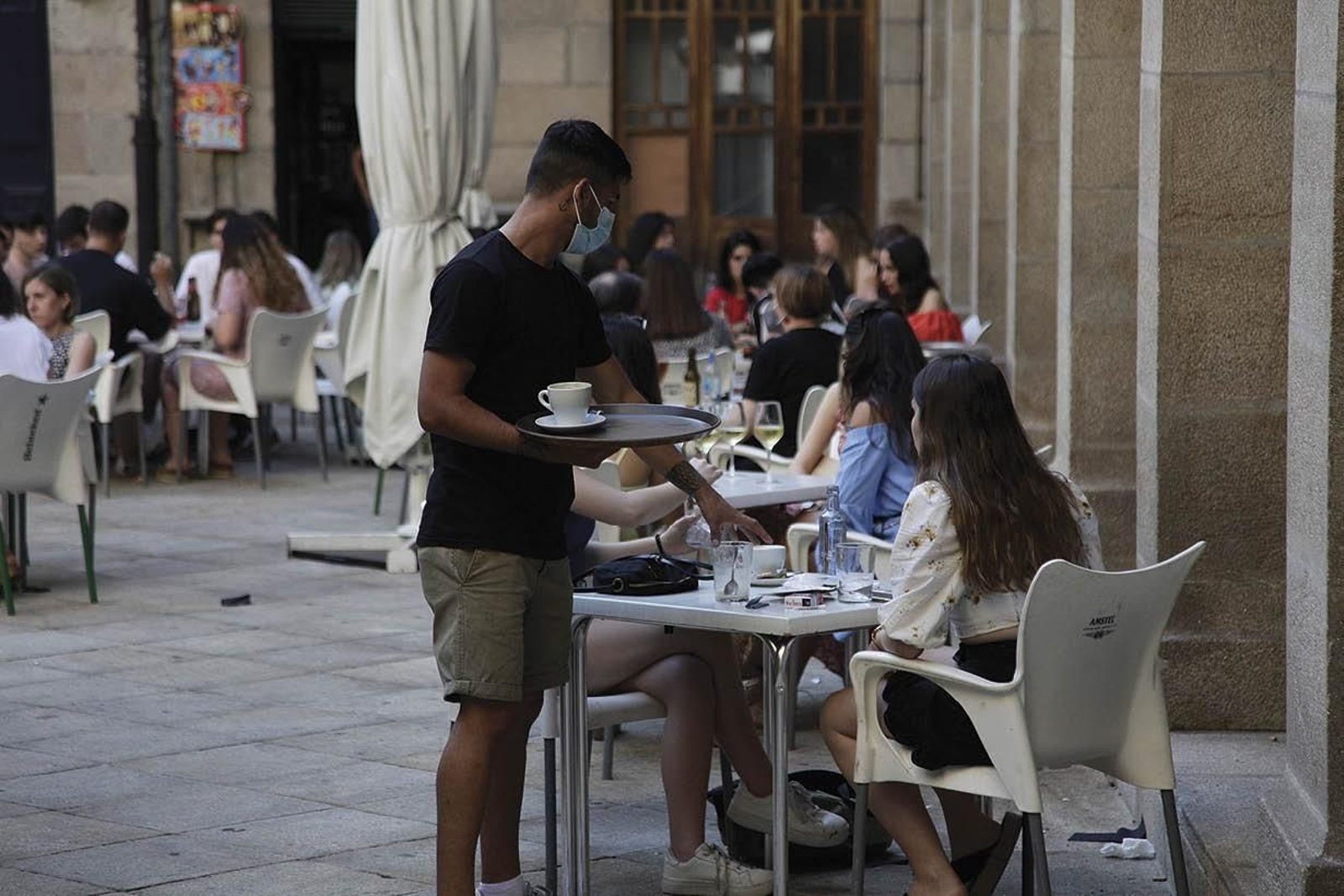 Una terraza en Ourense.