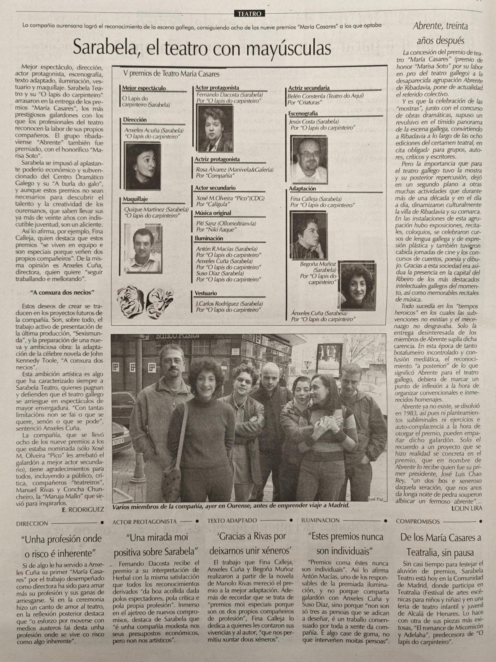 31 de marzo de 2001.