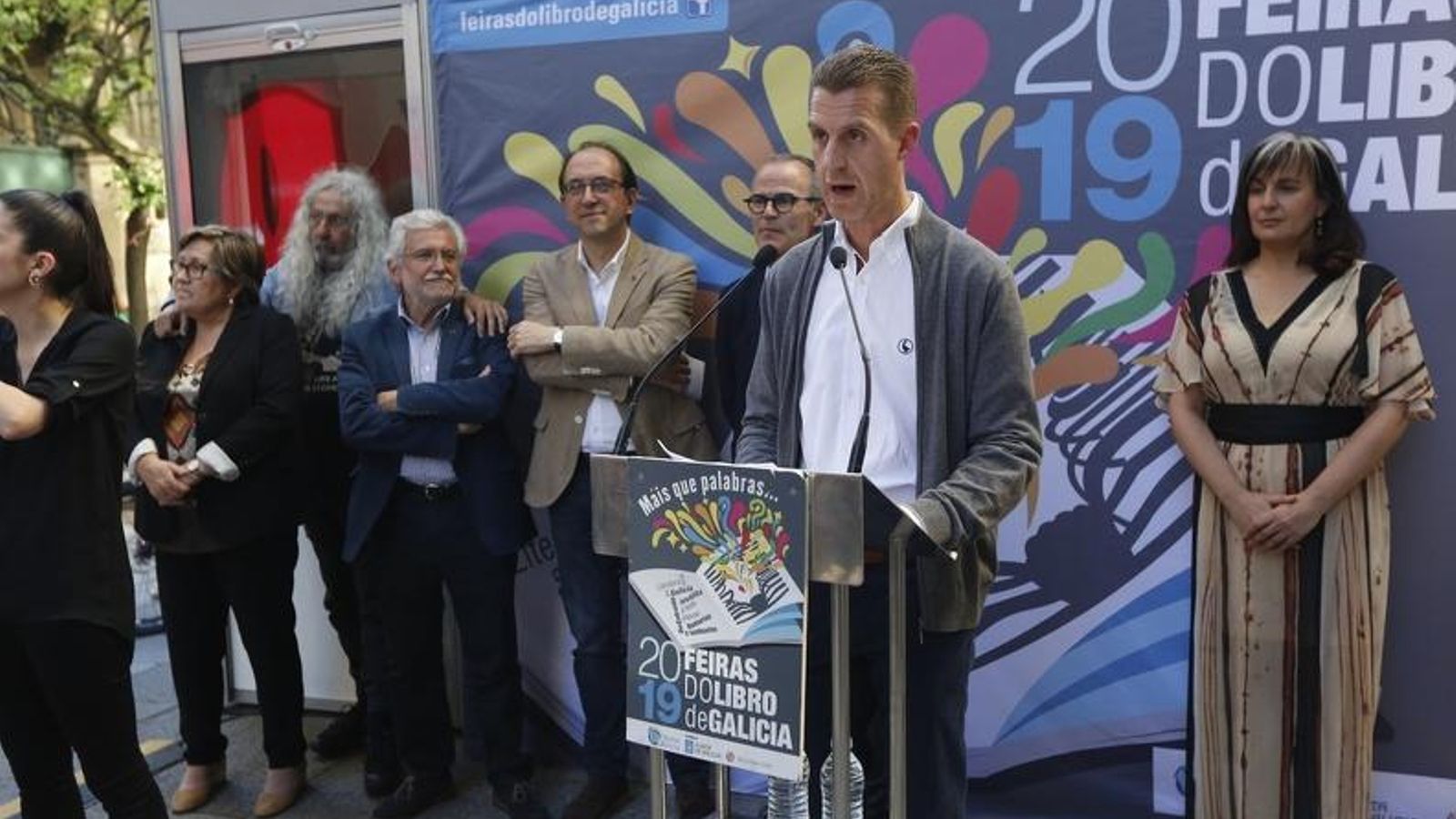 Ourense. 29/05/2019. Inauguración de la Feira do Libro de Ourense. En la foto José Manuel García Mosquera en la inauguración. Foto: Xesús Fariñas
