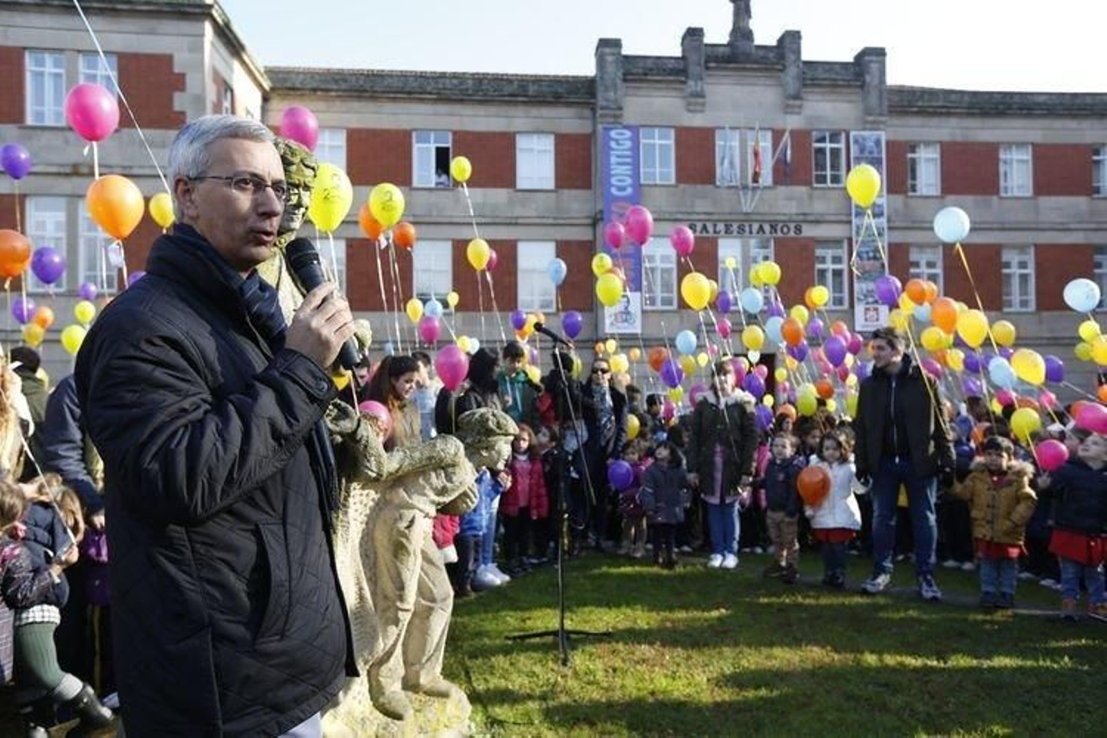 Ourense. 14-01-15. Local. Celebración do 200 aniversario de Don Bosco en Salesianos.
Foto: Xesús Fariñas