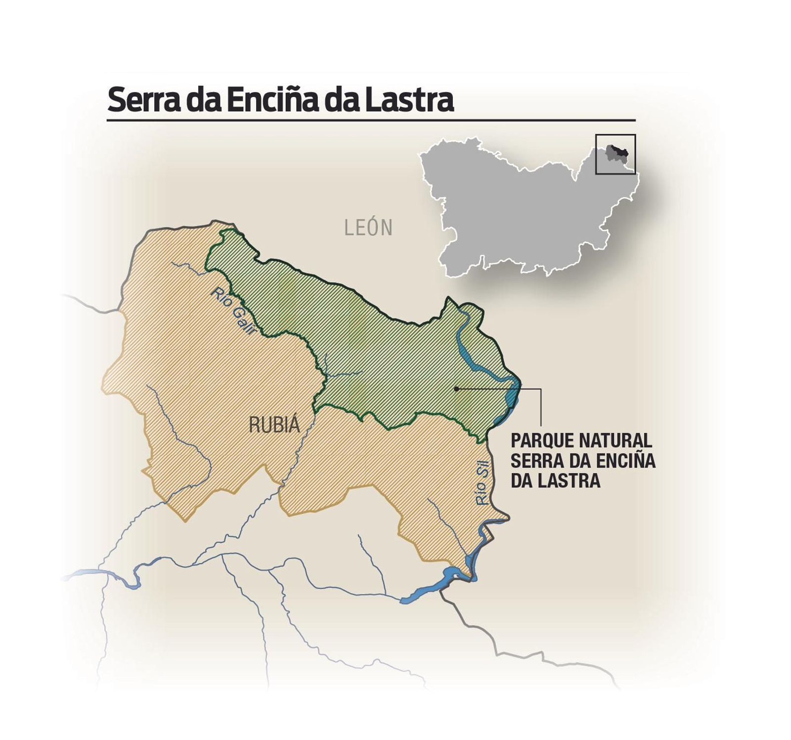 Mapa Serra Encina Lastra