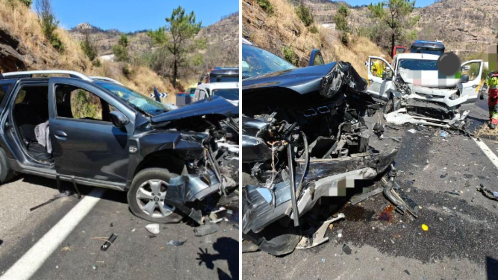 El accidente de tráfico registrado en la carretera N-120, a la altura del punto kilométrico 473, en la comarca de Valdeorras.