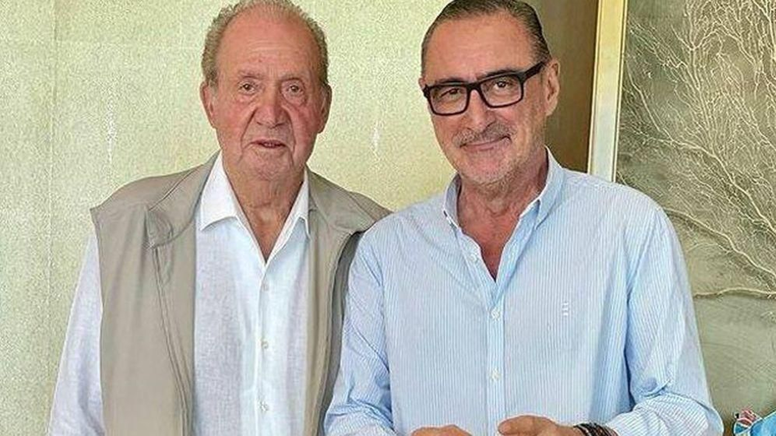 Juan Carlos I, con Carlos Herrera.