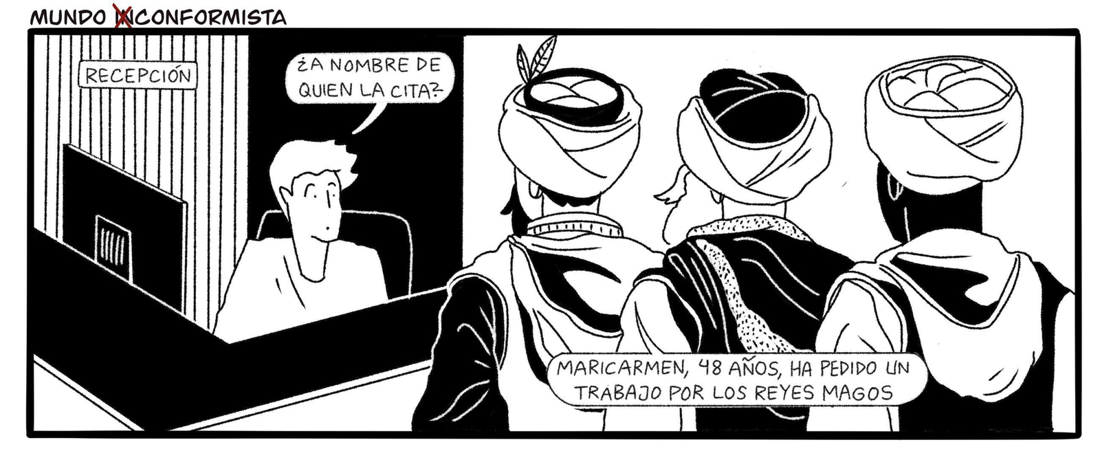 Tiras gráficas en enero de 2026: Mundo (in)conformista, por @txarka.ilustración