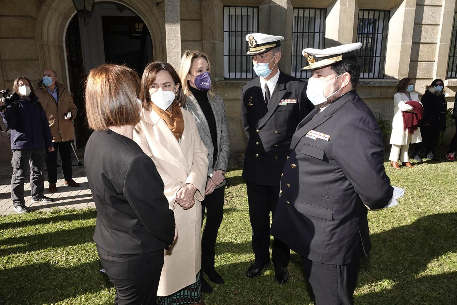 Antonio Couce y Carlos Cárdenas junto a Maica Larriba, Elena Espinosa y Fernández-Tapias.