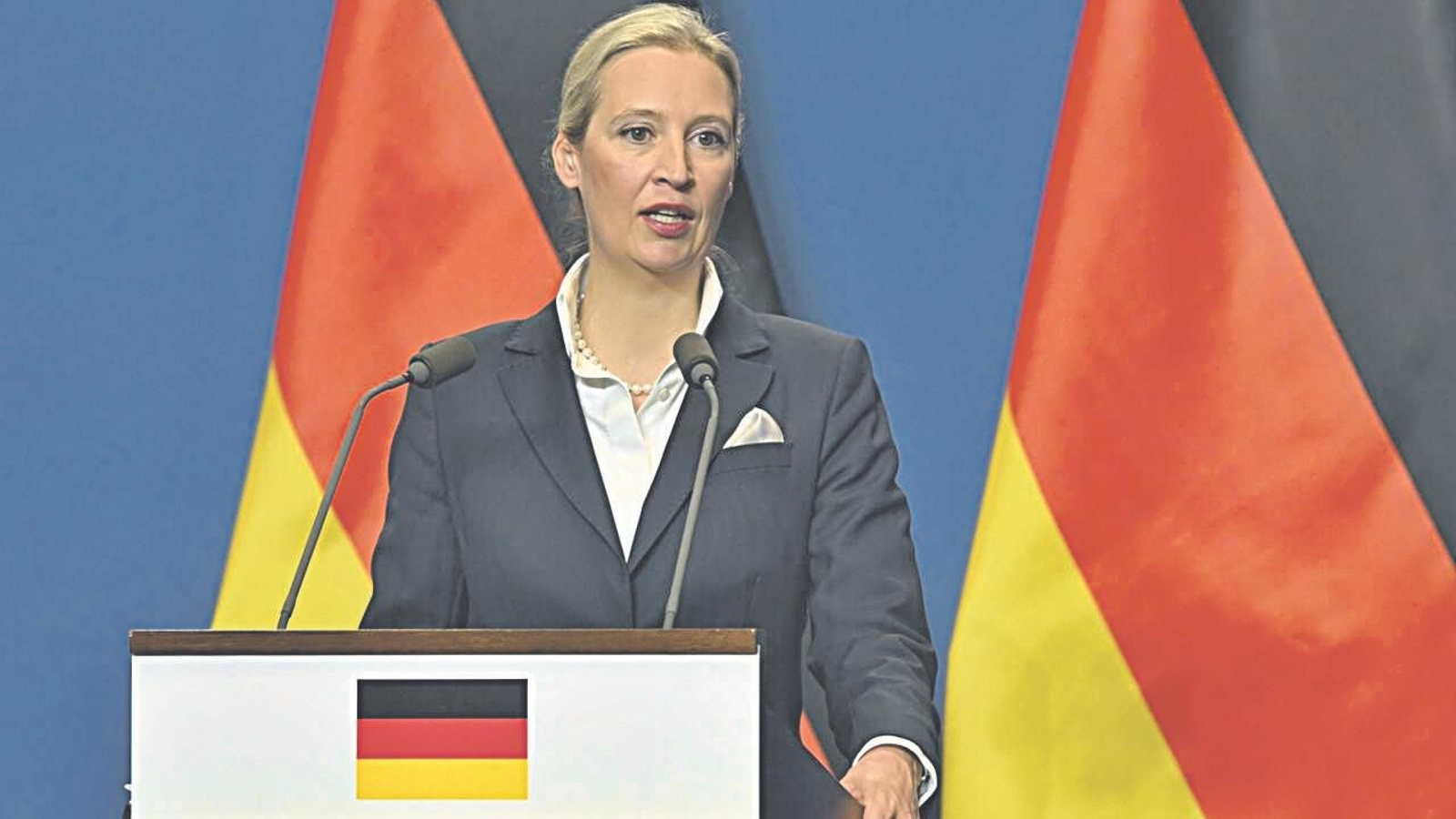 Alice Weidel, candidata a canciller por el partido Alternativa para Alemania.