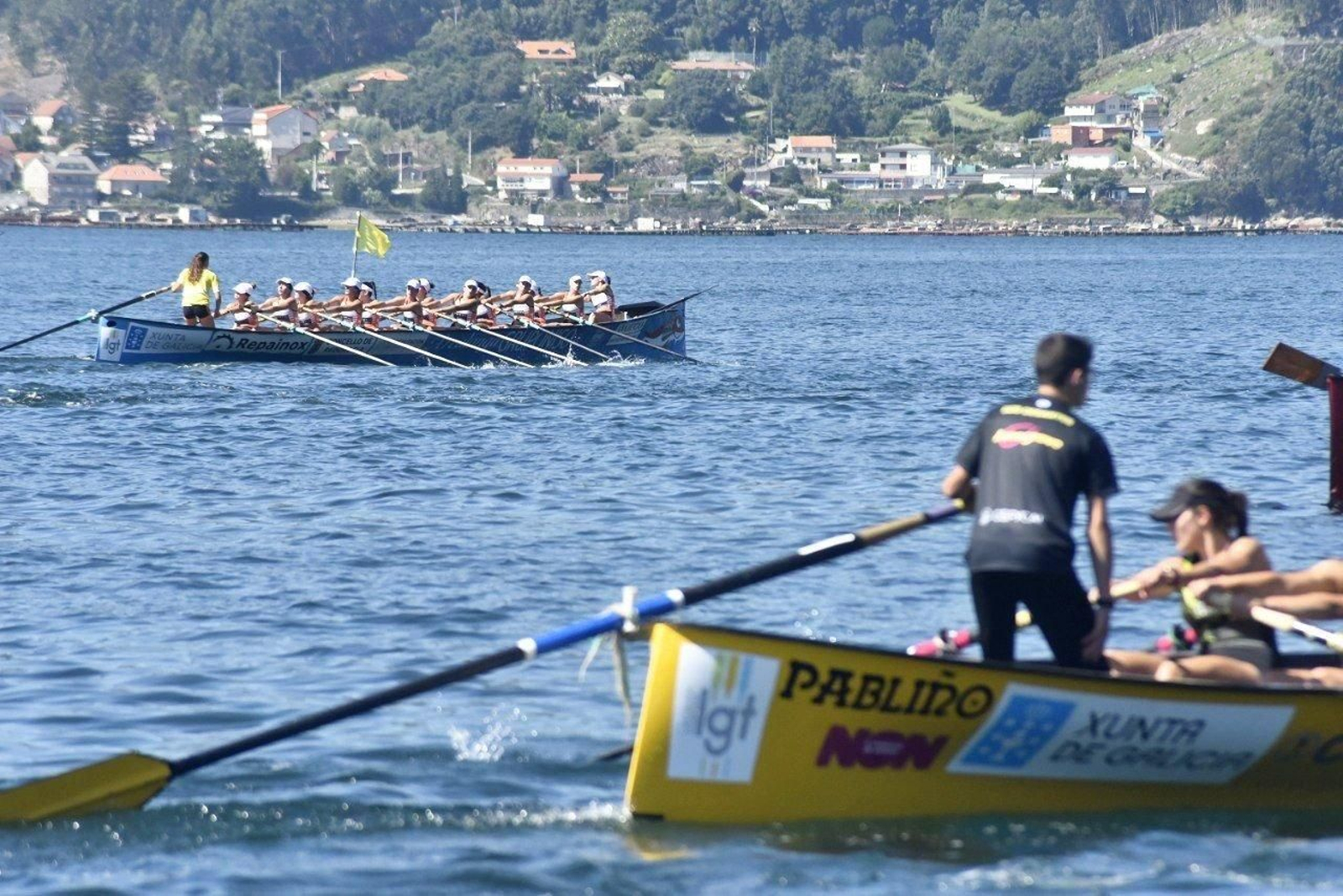 Traiñeiras en Redondela.