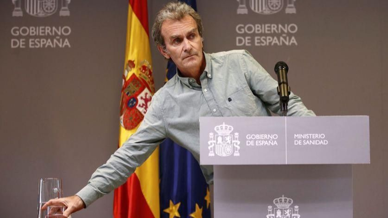 Fernando Simón, durante la rueda de prensa que ofreció en Madrid.