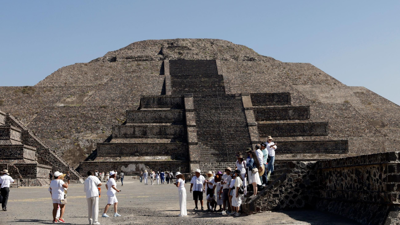 La pirámide de Teotihuacán (México).