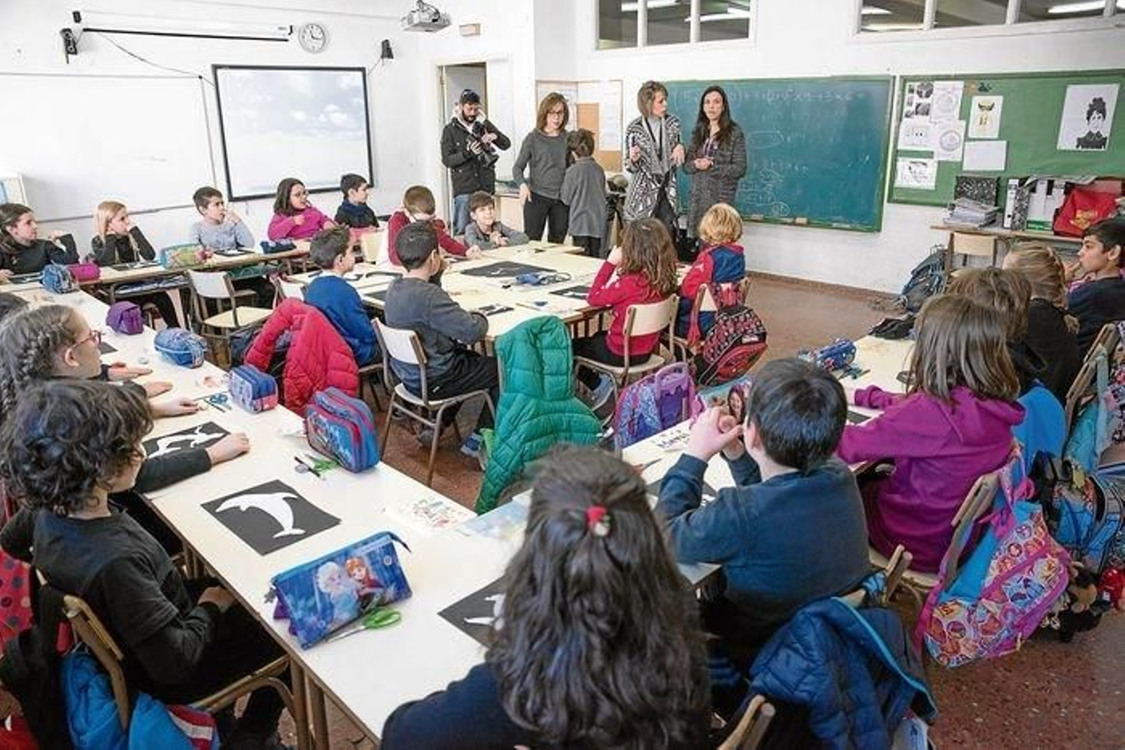 Os escolares do CEIP O Couto.