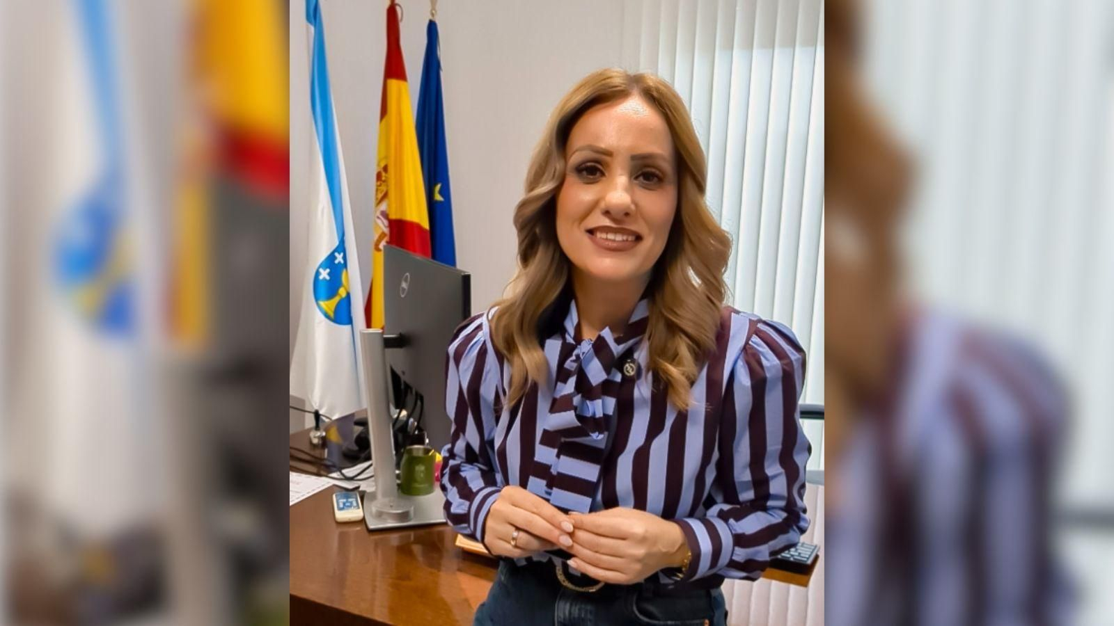 La alcaldesa de San Cibrao das Viñas, Marta Novoa.