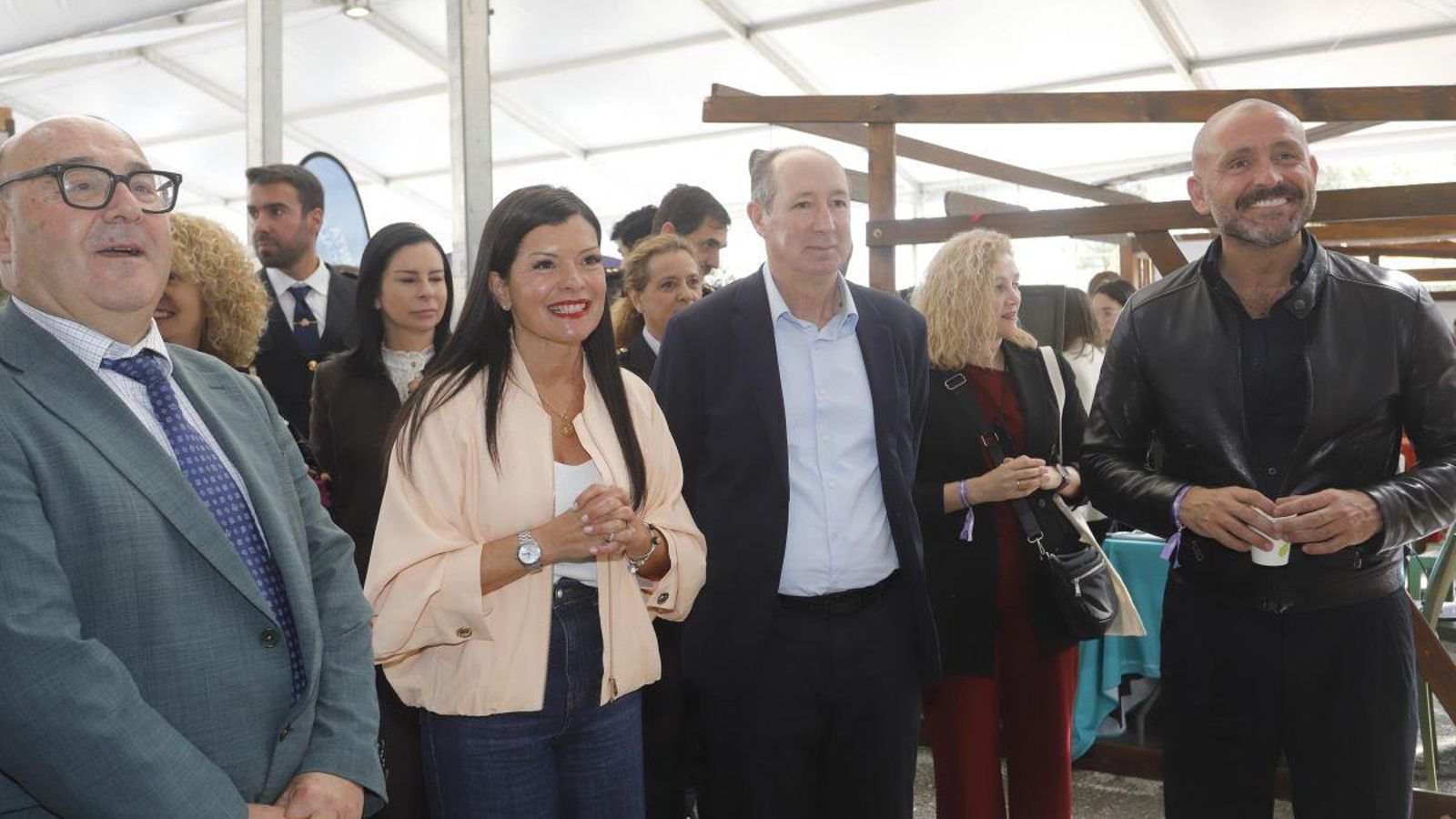 Nidia Arévalo, Jesús Bertolo y Jaime de los Santos, ayer en FormaMos