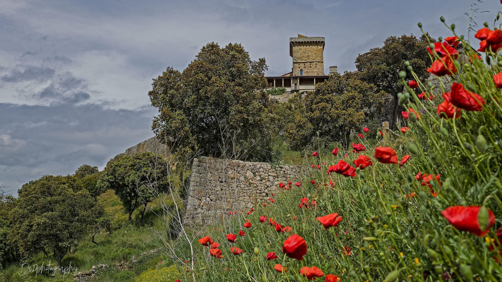 Fotografía del Castillo de Monterrei que forma parte de la exposición.