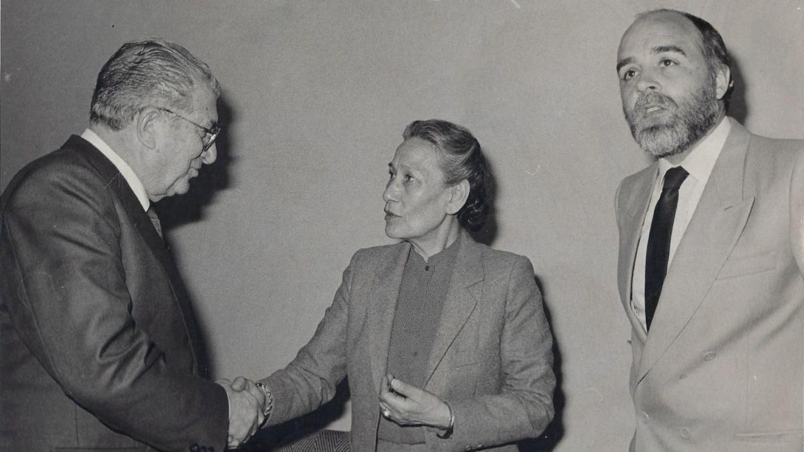 La alcaldesa de Narsaq con el alcalde de Vigo, Manuel Soto.