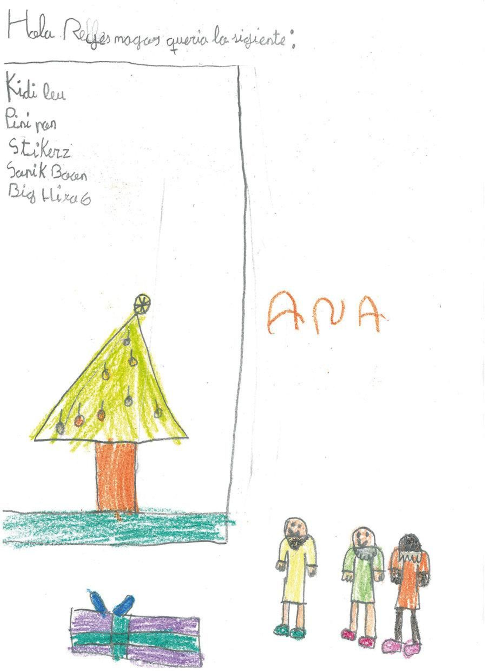 Ana les agasajó con un retrato.