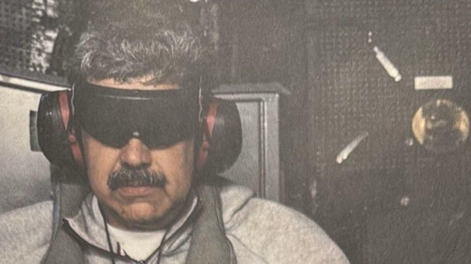 El presidente venezolano, Nicolás Maduro, tras su captura por fuerzas estadounidenses