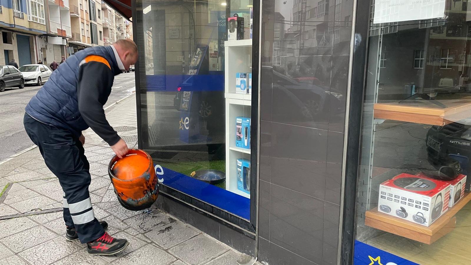 La bombona que causó la alarma