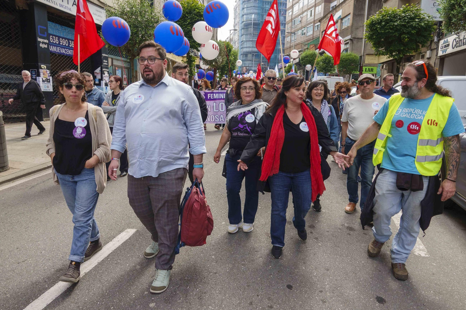 Galería | Jornada de reivindicaciones por el Día del Trabajador en Vigo