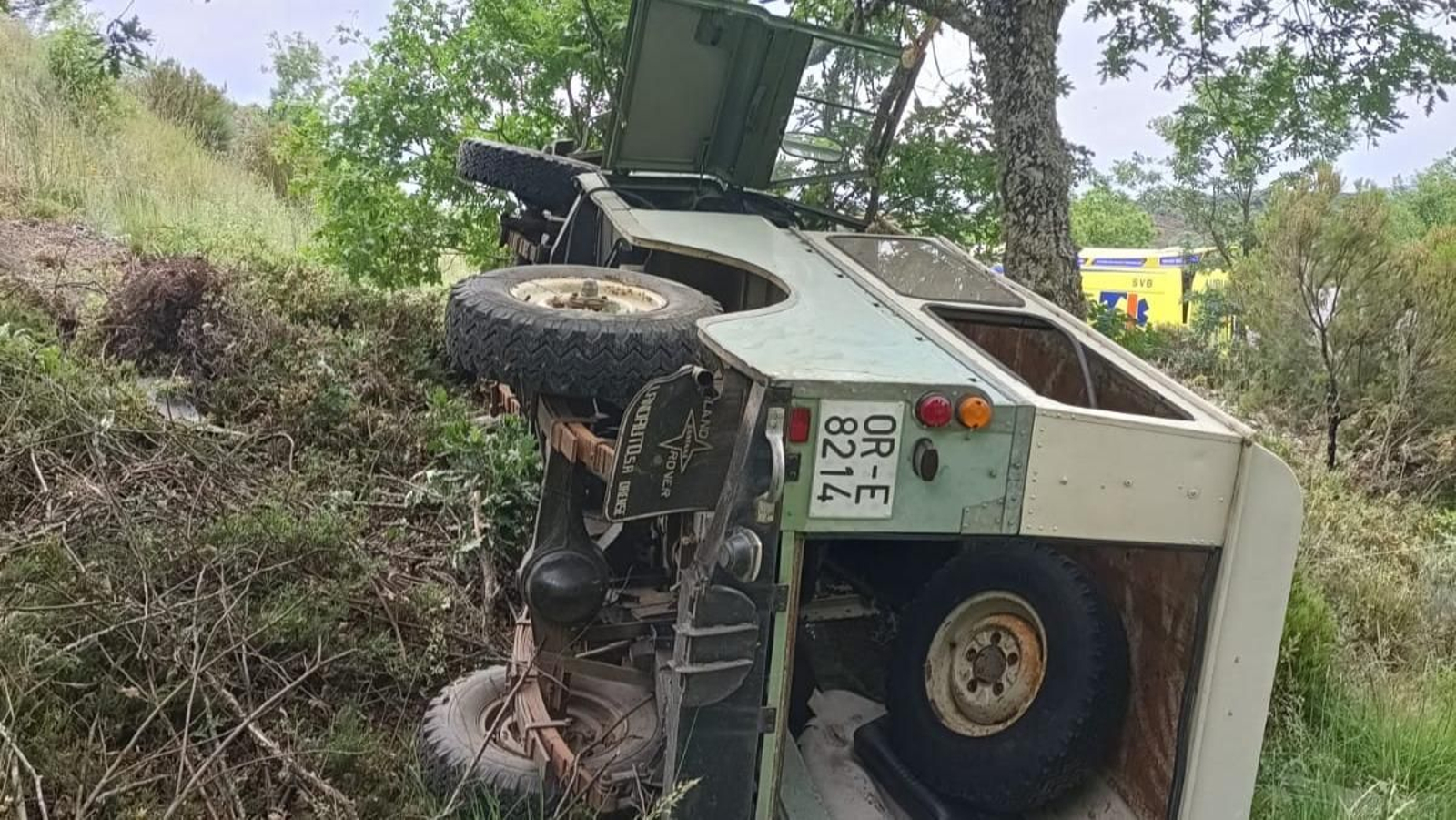 Imágenes del accidente en A Gudiña