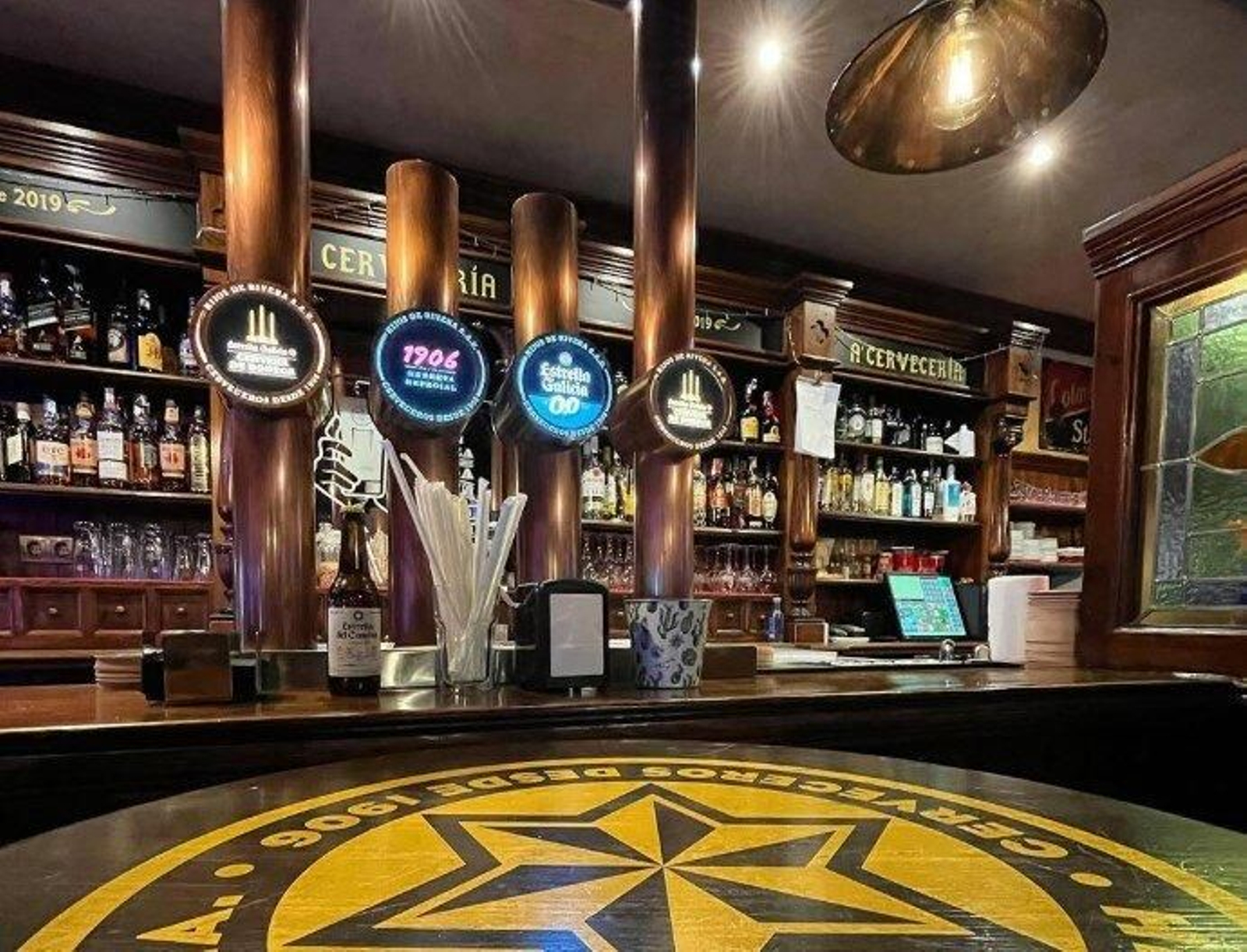 Imagen del interior de A Cervecería.