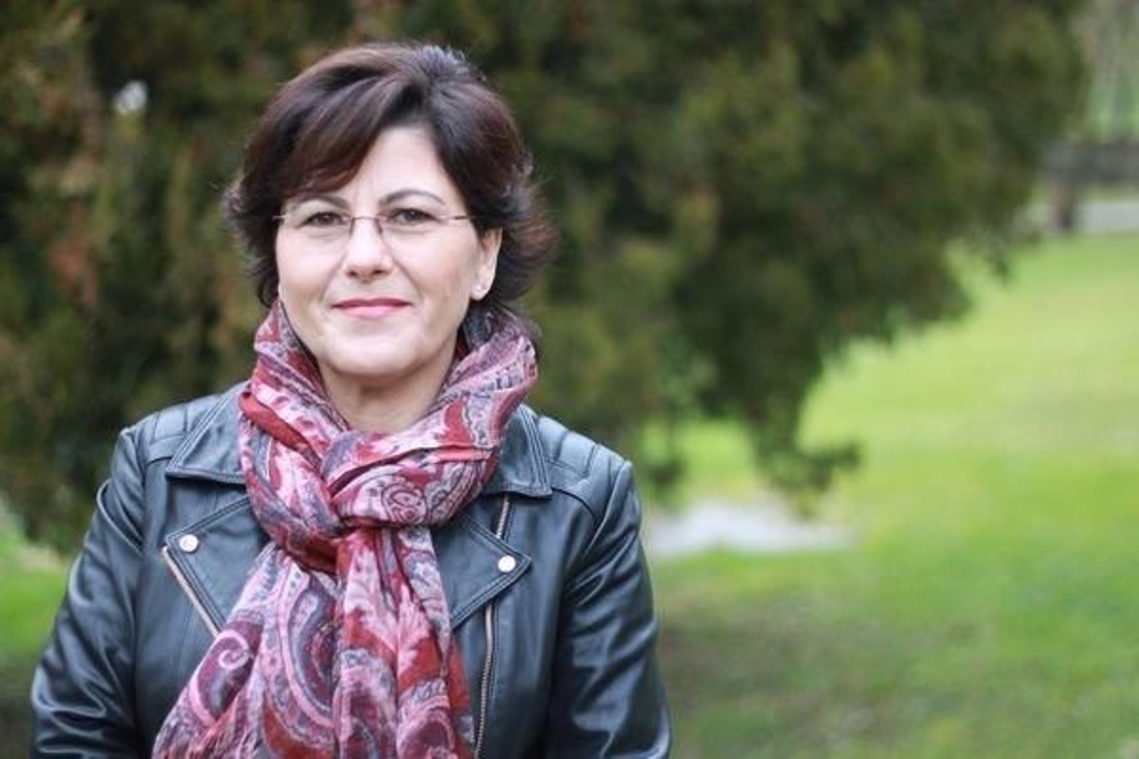 A escritora ourensá Celia Díaz Núñez. (C. PARRA)