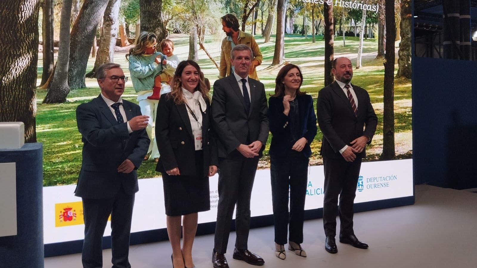 Luis Menor, Alfonso Rueda, Ángeles Vázquez y Xosé Merelles