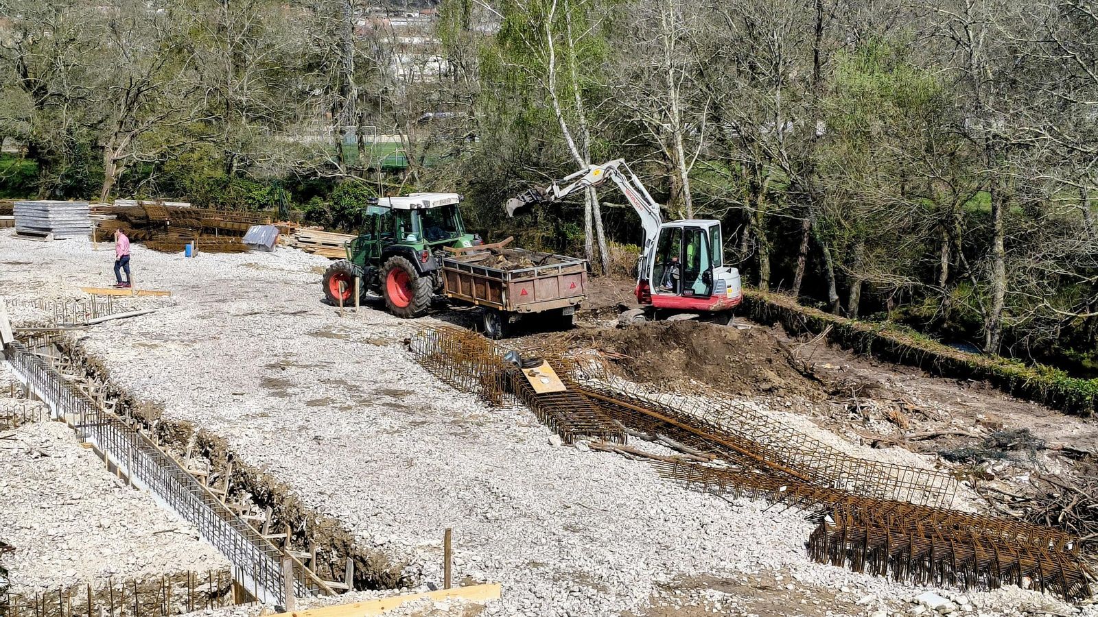Área en la que se están ejecutando las obras.