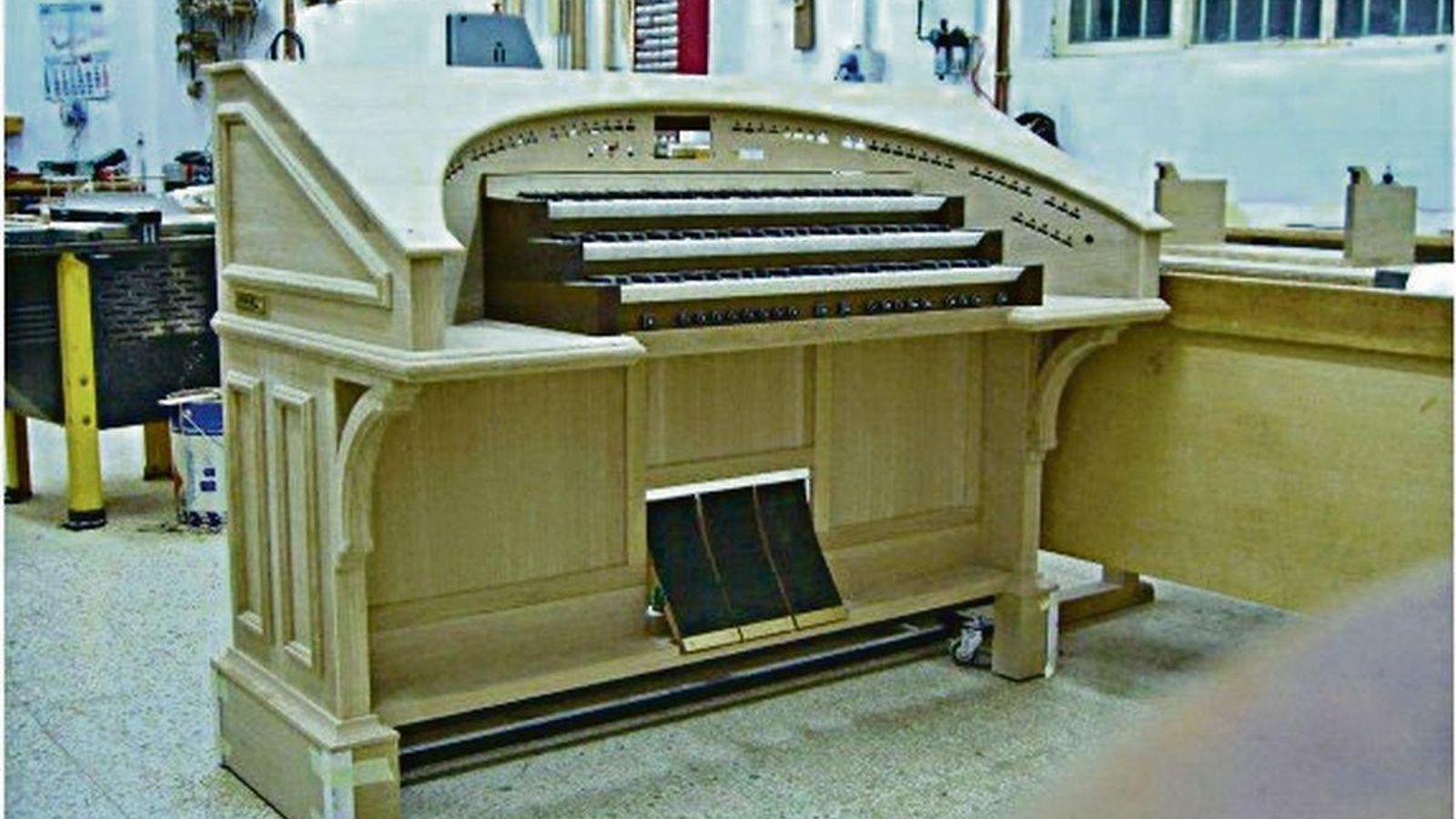 El órgano del Fraga, tras haber sido restaurado.