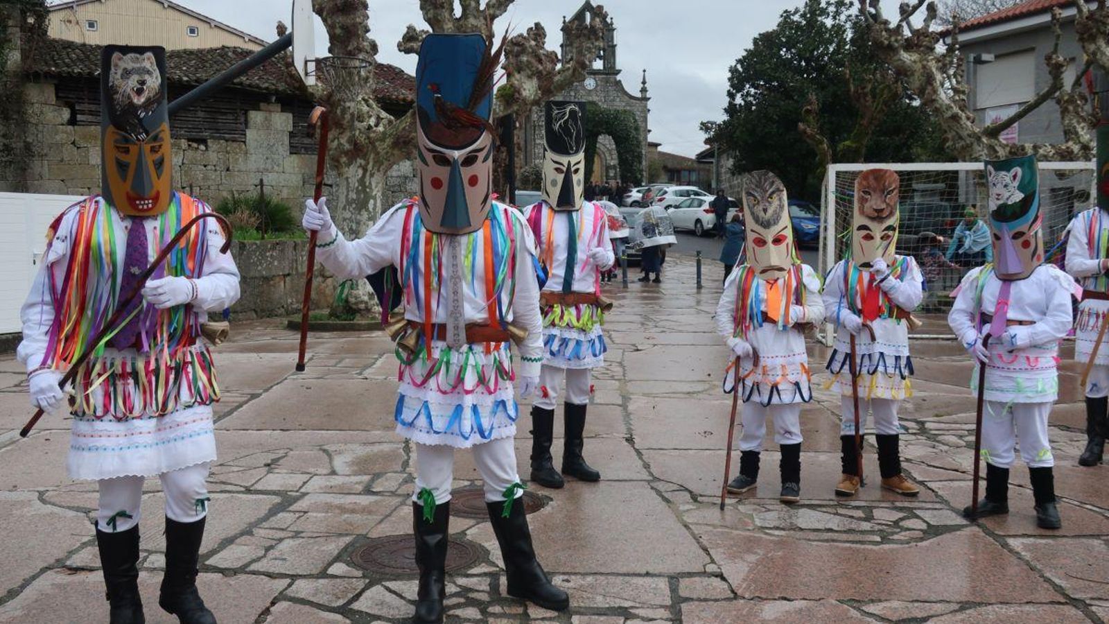 Felos de Esgos durante o pasado entroido.