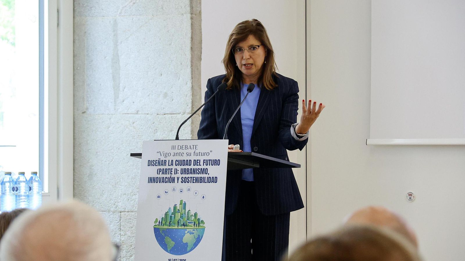 María José Caride, ayer en el acto de la Fundación Provigo