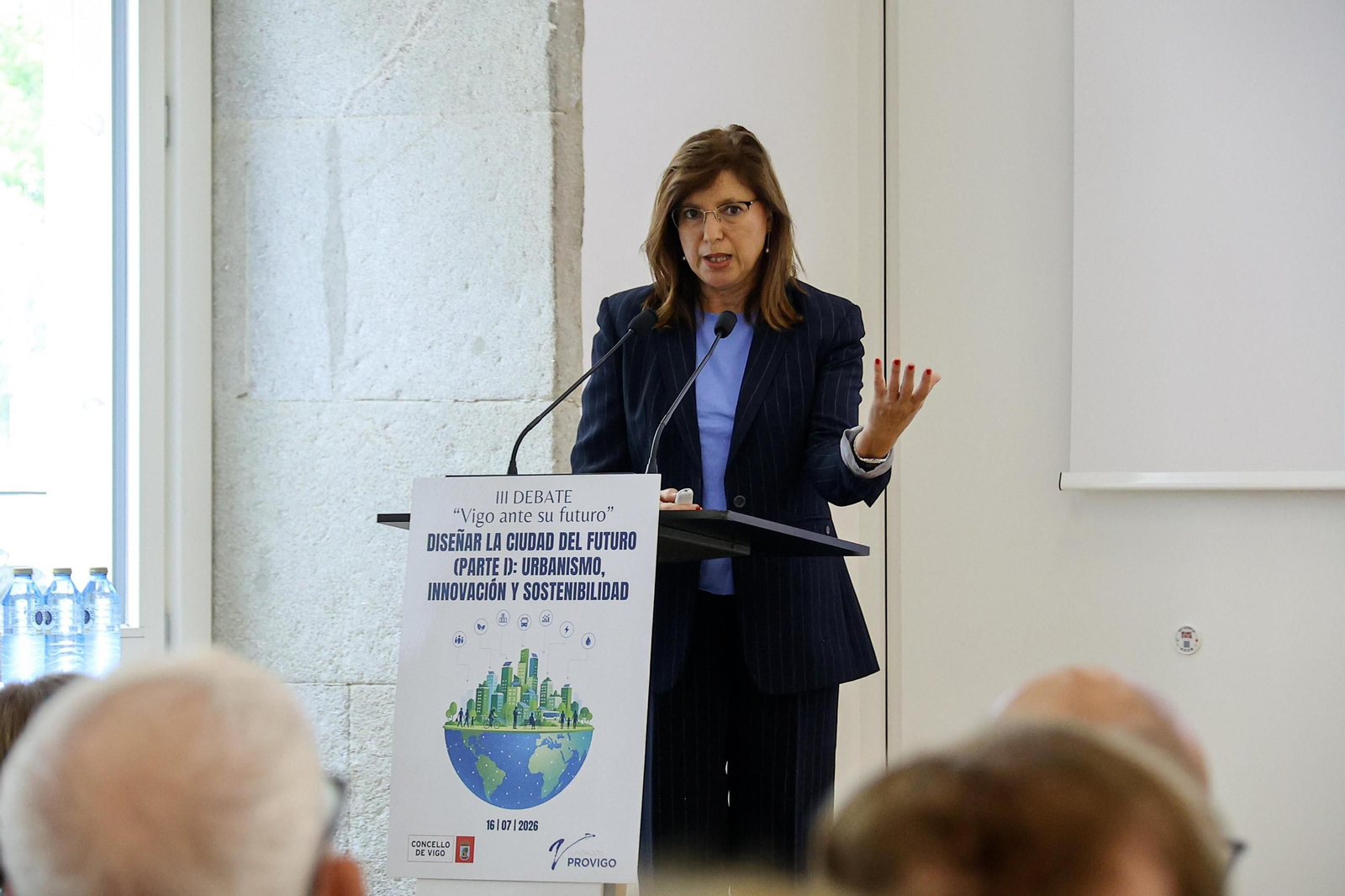 María José Caride, ayer en el acto de la Fundación Provigo