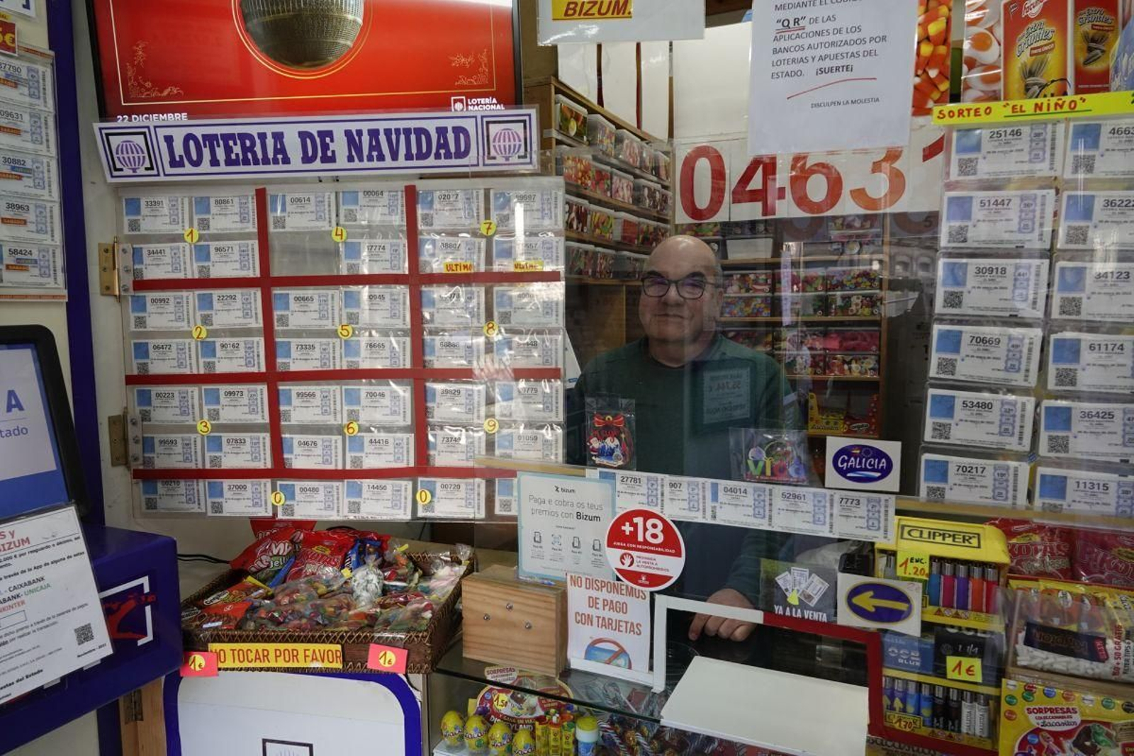 El lotero Juan Fernández.